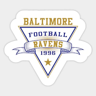 Retro Baltimore Ravens Sticker